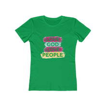 Load image into Gallery viewer, Love God Love People Women's Tee - Adventist Apparel