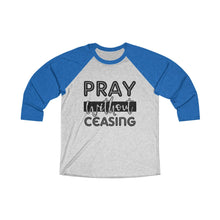 Load image into Gallery viewer, Pray Without Ceasing Baseball Tee - Adventist Apparel