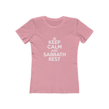 Load image into Gallery viewer, Keep Calm Sabbath Rest Women's Tee - Adventist Apparel