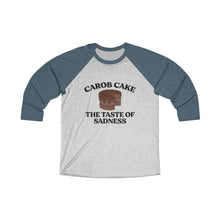 Load image into Gallery viewer, Carob Cake Sadness Baseball Tee - Adventist Apparel