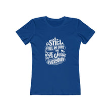 Load image into Gallery viewer, Fall In Love With Jesus Everyday Women's Tee - Adventist Apparel