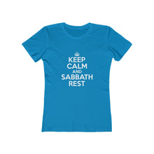 Load image into Gallery viewer, Keep Calm Sabbath Rest Women's Tee - Adventist Apparel