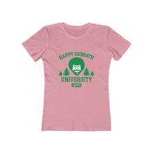 Load image into Gallery viewer, Happy Sabbath University Women's Tee - Adventist Apparel