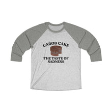 Load image into Gallery viewer, Carob Cake Sadness Baseball Tee - Adventist Apparel