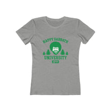 Load image into Gallery viewer, Happy Sabbath University Women's Tee - Adventist Apparel
