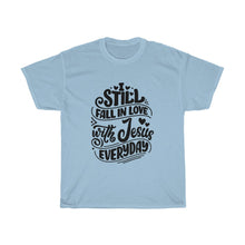 Load image into Gallery viewer, Fall In Love With Jesus Everyday Unisex Tee - Adventist Apparel