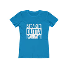 Load image into Gallery viewer, Straight Outta Sabbath Women's Tee - Adventist Apparel