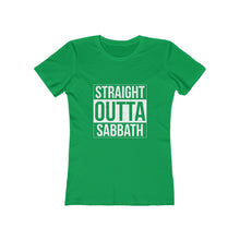 Load image into Gallery viewer, Straight Outta Sabbath Women's Tee - Adventist Apparel