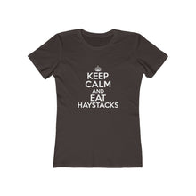 Load image into Gallery viewer, Keep Calm Eat Haystacks Women's Tee - Adventist Apparel