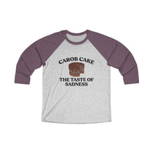 Load image into Gallery viewer, Carob Cake Sadness Baseball Tee - Adventist Apparel