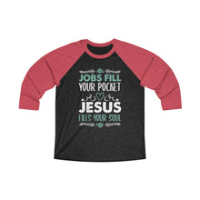 Load image into Gallery viewer, Jesus Fills Your Soul Baseball Tee - Adventist Apparel