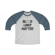 Load image into Gallery viewer, Blood Lines Matter Baseball Tee - Adventist Apparel
