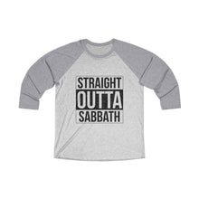 Load image into Gallery viewer, Straight Outta Sabbath Baseball Tee - Adventist Apparel