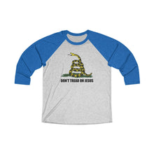 Load image into Gallery viewer, Don't Tread On Jesus Baseball Tee - Adventist Apparel