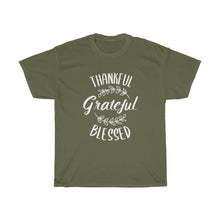Load image into Gallery viewer, Grateful Thankful Blessed Unisex Tee - Adventist Apparel