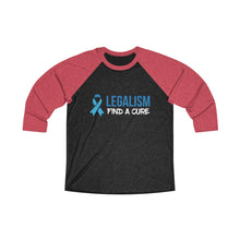 Load image into Gallery viewer, Legalism Find A Cure Baseball Tee - Adventist Apparel