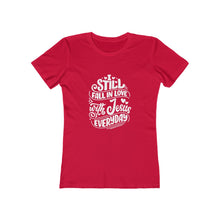 Load image into Gallery viewer, Fall In Love With Jesus Everyday Women's Tee - Adventist Apparel