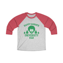 Load image into Gallery viewer, Happy Sabbath University Baseball Tee - Adventist Apparel