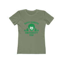 Load image into Gallery viewer, Happy Sabbath University Women's Tee - Adventist Apparel