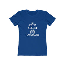 Load image into Gallery viewer, Keep Calm Eat Haystacks Women's Tee - Adventist Apparel