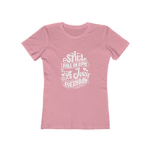 Load image into Gallery viewer, Fall In Love With Jesus Everyday Women's Tee - Adventist Apparel