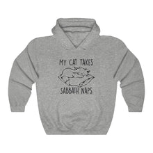 Load image into Gallery viewer, My Cat Takes Sabbath Naps Hoodie - Adventist Apparel