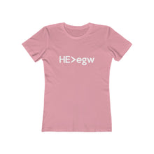 Load image into Gallery viewer, He Is Greater Than EGW Women's Tee - Adventist Apparel
