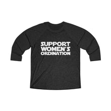 Load image into Gallery viewer, Support Women's Ordination Baseball Tee - Adventist Apparel