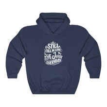 Load image into Gallery viewer, Fall In Love With Jesus Everyday Hoodie - Adventist Apparel