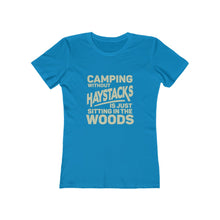 Load image into Gallery viewer, Camping Without Haystacks Women's Tee - Adventist Apparel