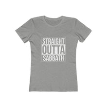 Load image into Gallery viewer, Straight Outta Sabbath Women's Tee - Adventist Apparel
