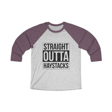 Load image into Gallery viewer, Straight Outta Haystacks Baseball Tee - Adventist Apparel