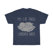 Load image into Gallery viewer, My Cat Takes Sabbath Naps Unisex Tee - Adventist Apparel