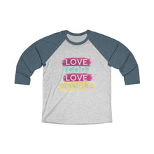 Load image into Gallery viewer, Love God Love People Baseball Tee - Adventist Apparel