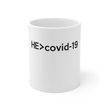 Load image into Gallery viewer, He Is Greater Than Covid-19 Mug - Adventist Apparel