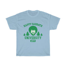 Load image into Gallery viewer, Happy Sabbath University Unisex Tee - Adventist Apparel