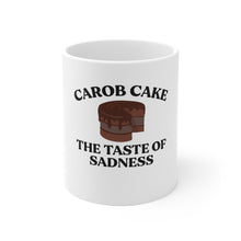 Load image into Gallery viewer, Carob Cake Sadness Mug - Adventist Apparel
