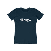Load image into Gallery viewer, He Is Greater Than EGW Women's Tee - Adventist Apparel