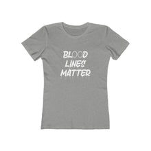 Load image into Gallery viewer, Blood Lines Matter Women's Tee - Adventist Apparel