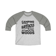 Load image into Gallery viewer, Camping Without Haystacks Baseball Tee - Adventist Apparel