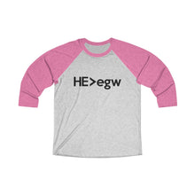 Load image into Gallery viewer, HE Is Greater Than EGW Baseball Tee - Adventist Apparel