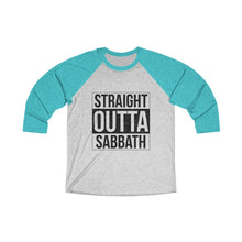 Load image into Gallery viewer, Straight Outta Sabbath Baseball Tee - Adventist Apparel