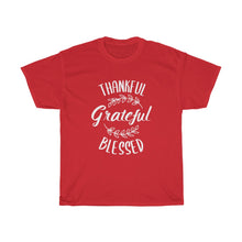 Load image into Gallery viewer, Grateful Thankful Blessed Unisex Tee - Adventist Apparel