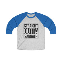Load image into Gallery viewer, Straight Outta Sabbath Baseball Tee - Adventist Apparel