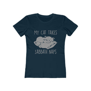 My Cat Takes Sabbath Naps Women's Tee - Adventist Apparel