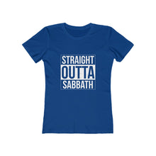 Load image into Gallery viewer, Straight Outta Sabbath Women&#39;s Tee - Adventist Apparel
