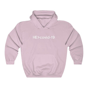HE is greater than Covid-19 Hoodie - Adventist Apparel