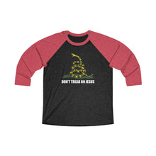 Load image into Gallery viewer, Don&#39;t Tread On Jesus Baseball Tee - Adventist Apparel
