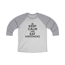 Load image into Gallery viewer, Keep Calm Eat Haystacks BaseballTee - Adventist Apparel

