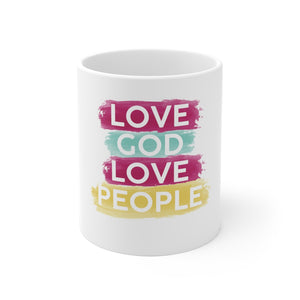 Love God Love People Mug - Adventist Apparel